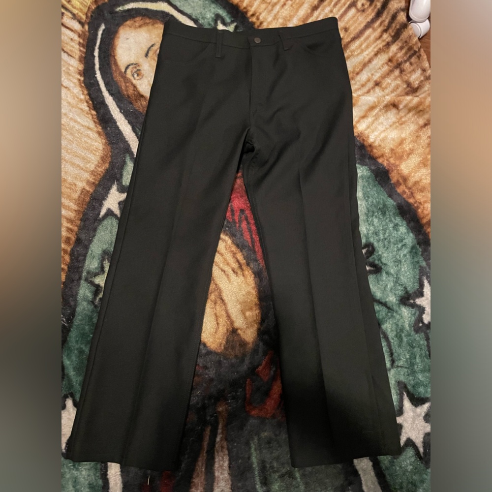 Men’s 100% Polyester,Old School Style Boot Cut Wrangler Pants.